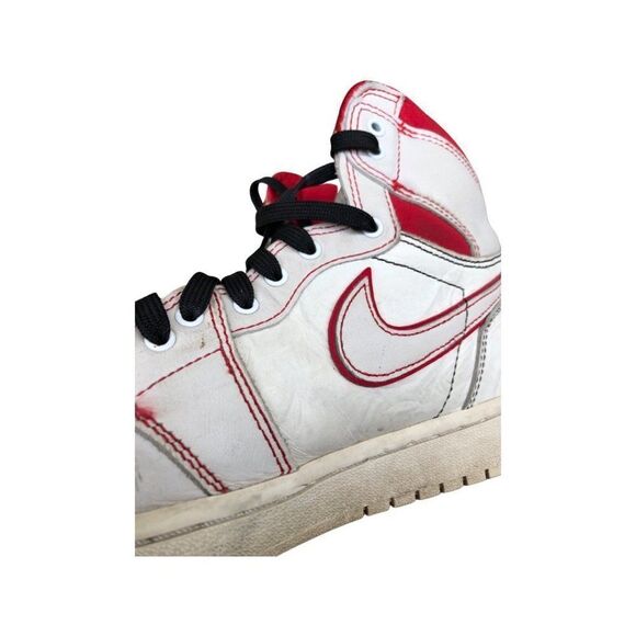 2018 Nike Air Jordan 1 Retro High OG Phantom Gym Red Size 9 - Picture 10 of 16